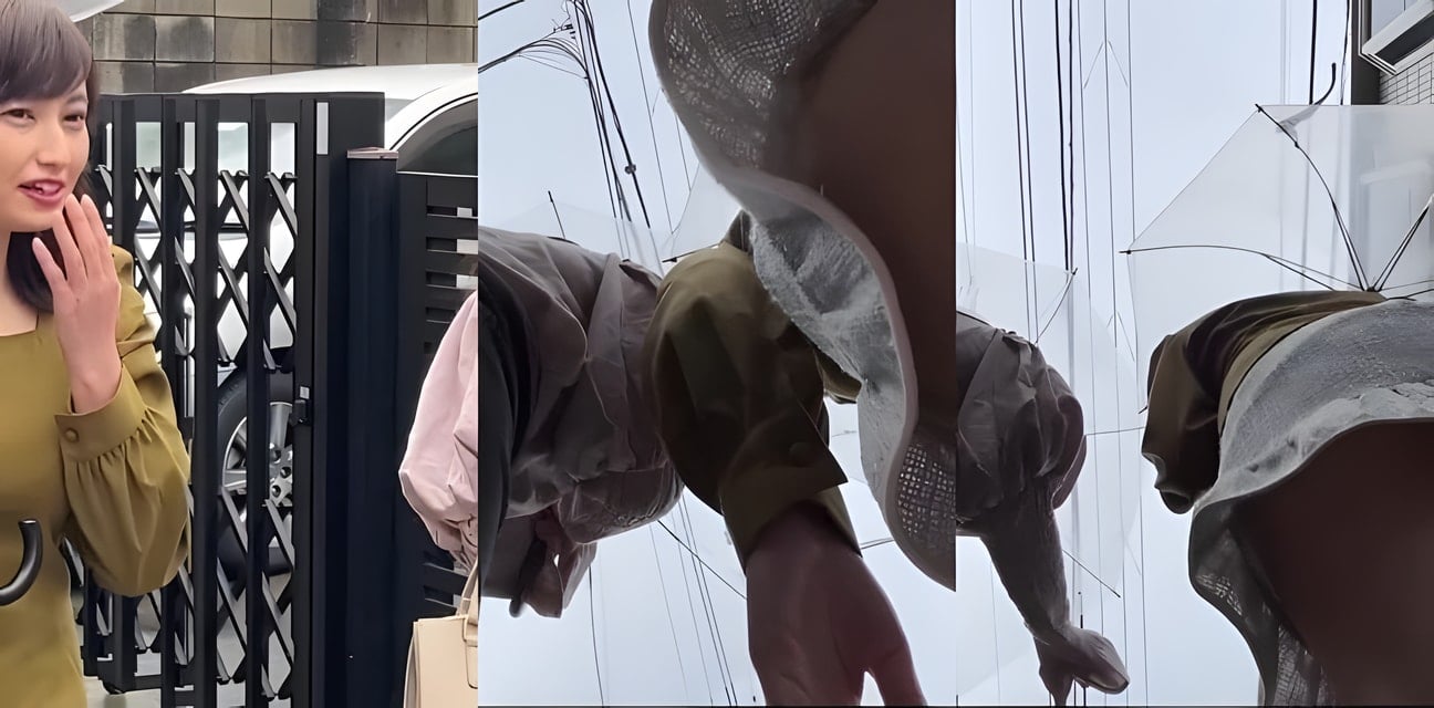 公交車站巨乳妹子被偷拍裙底！搭訕帥哥後內衣秀驚人內幕曝光