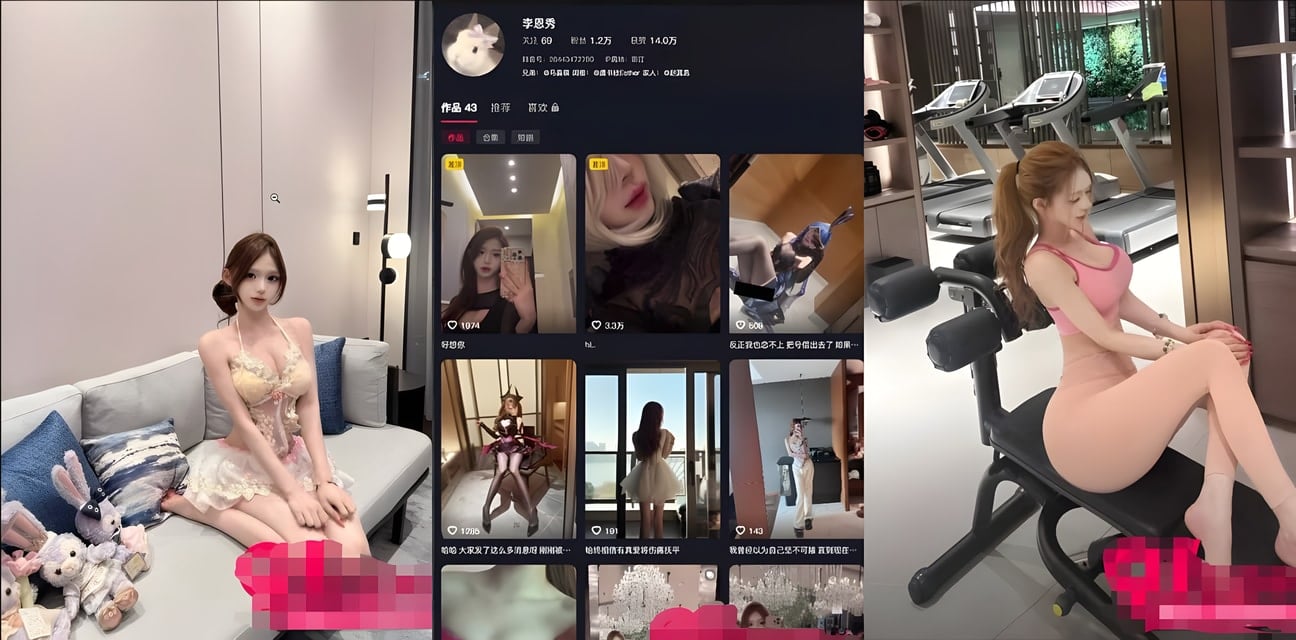 抖音甜美小妹李恩秀勾引外卖小哥开房狂欢！Vlog全记录猛男内射高潮瞬间