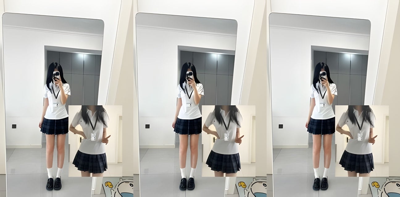 高中生水手服秘密曝光！白丝JK粉嫩身材全揭秘
