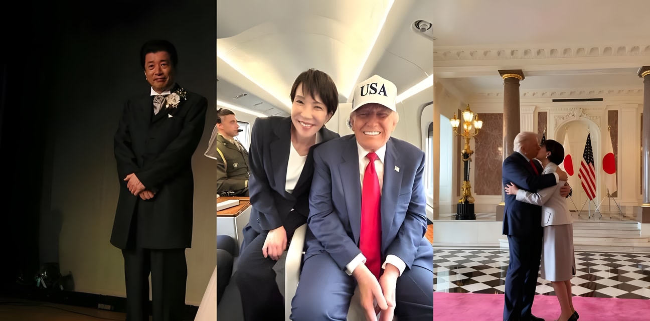 特朗普东京甜蜜炸场！高市早苗AI脱衣接吻 眼神拉丝翘臀D杯狂放电