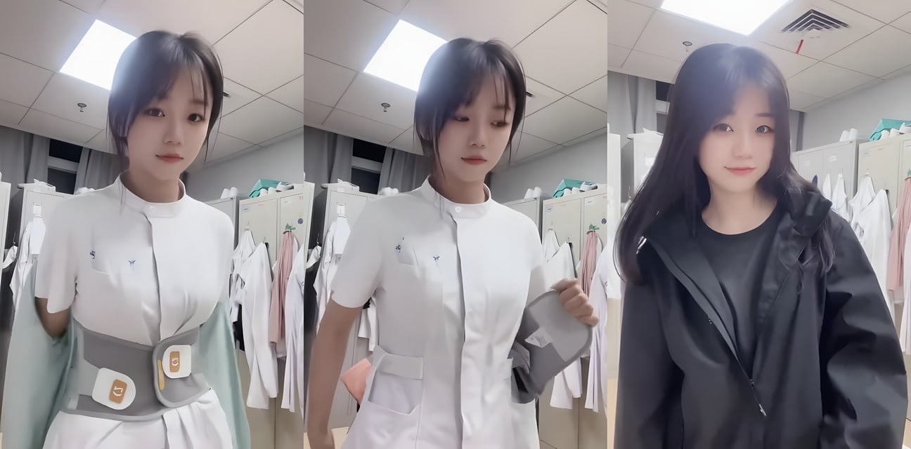 抖音清纯少女叶娇娇户外露出私拍！包臀裙黑丝勾引路人就地野战内射高潮