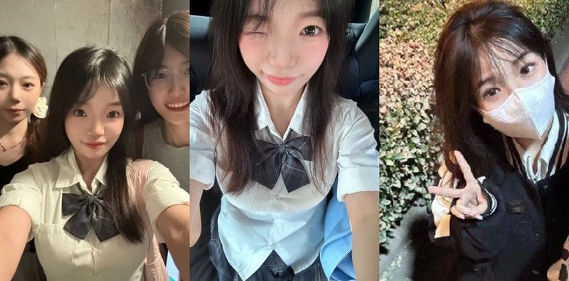 JK制服清纯妹掀裙自拍，无毛粉鲍大尺度曝光！
