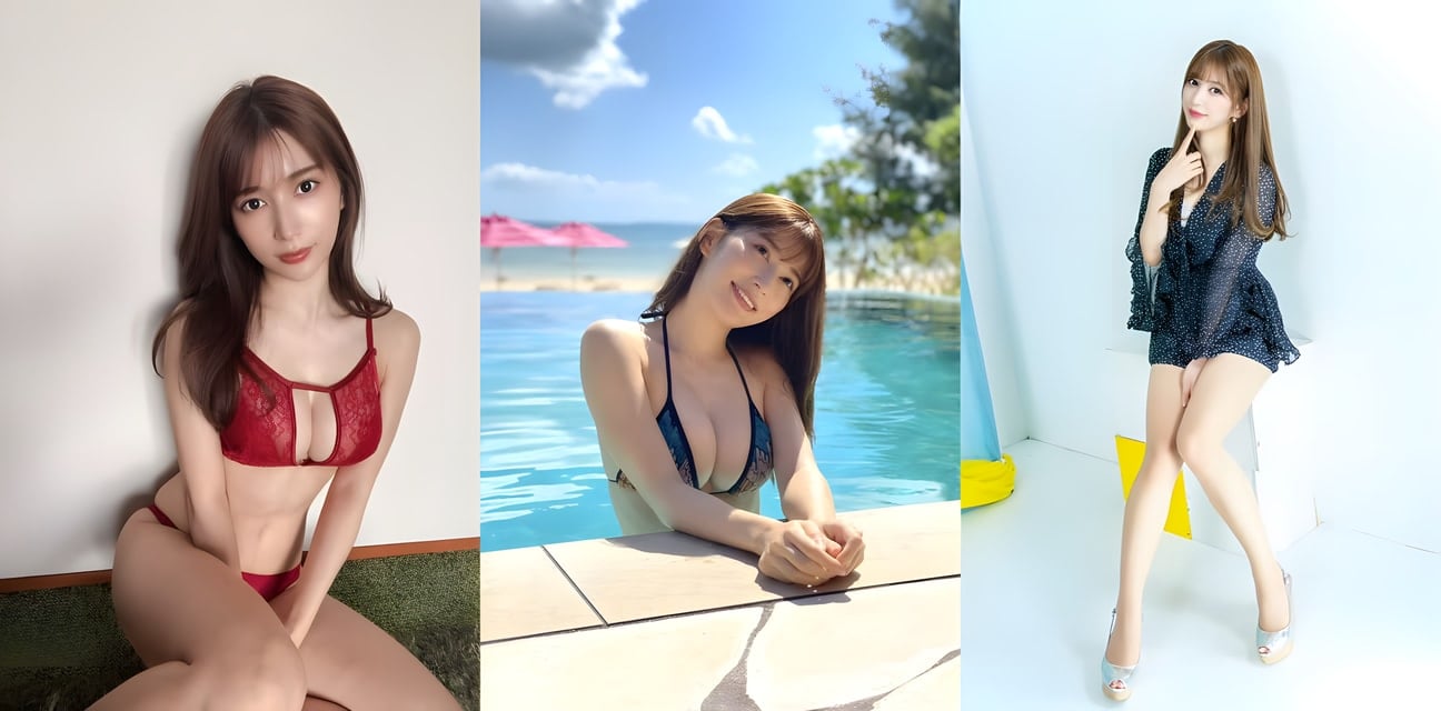 甜美嫩模海滩度假爆辣写真！红丝情趣内衣真空上阵 泳池边翘臀走光引爆热议