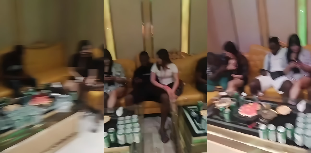 KTV黑人狂欢大瓜！巨根黑哥体验特殊服务 嫩模妹子黑丝勾引 激烈抽插高潮喷水