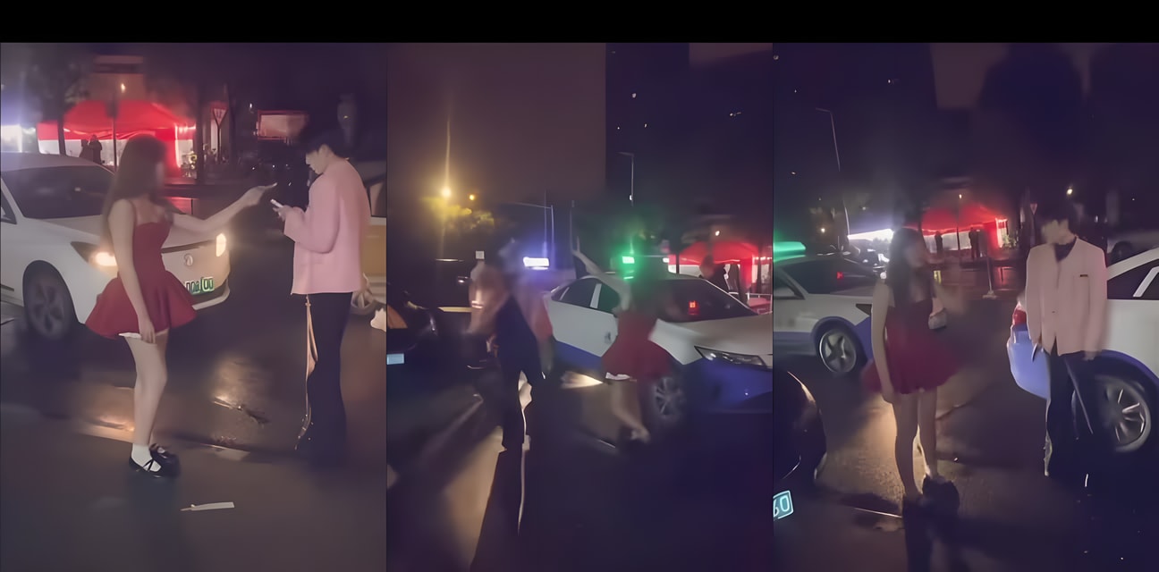 武汉酒吧惊爆！红衣女大战兜不住屎的gay 现场太炸裂